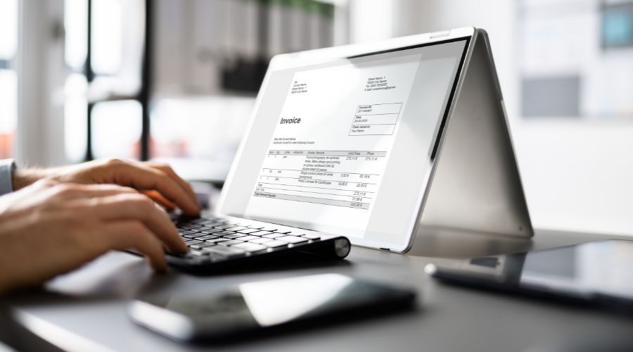 領収書を作るイメージ