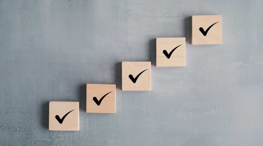 チェックのブロック