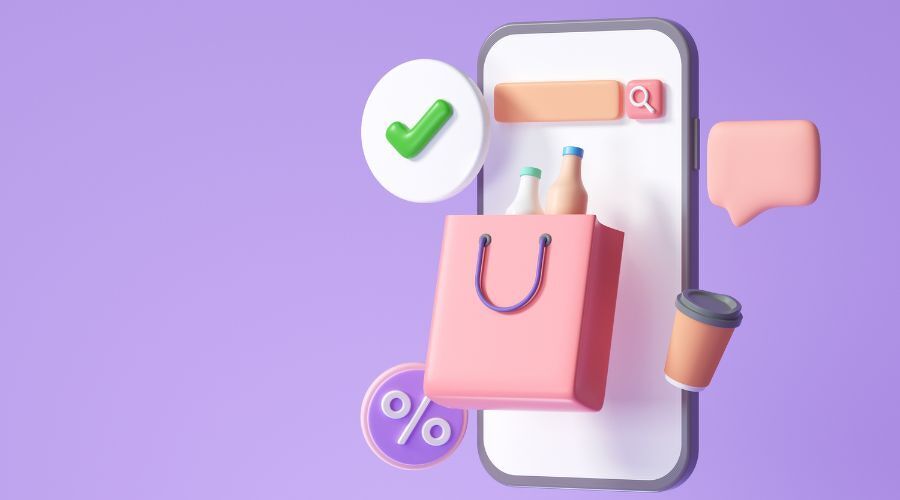 オンラインショップで買い物するイメージ