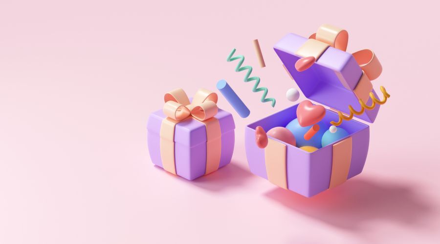 バースデープレゼントのイラスト