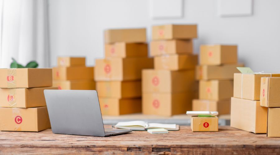 仕入れた沢山の商品