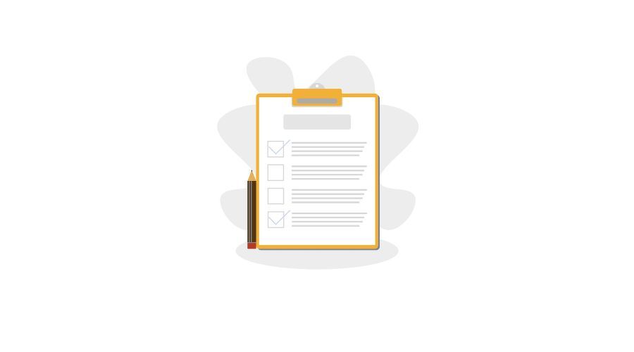 チェックリストのイラスト