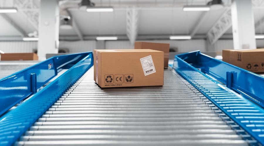 配達される荷物