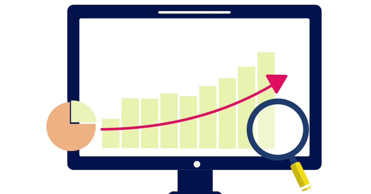 右肩上がりのイメージ
