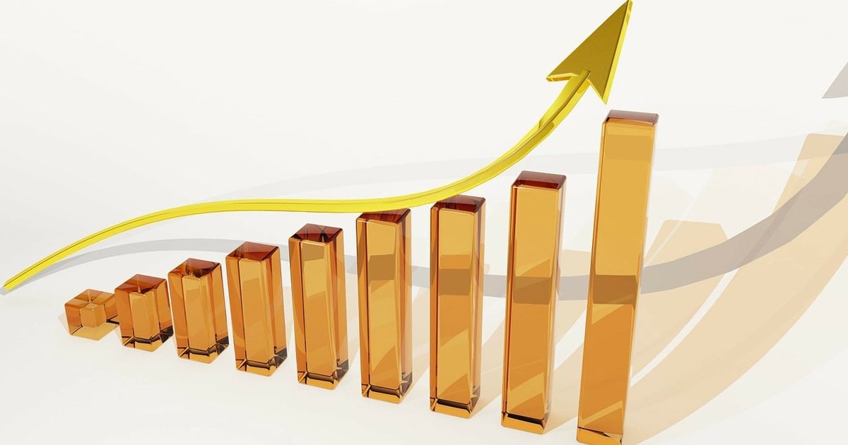 黄色い3Dグラフ