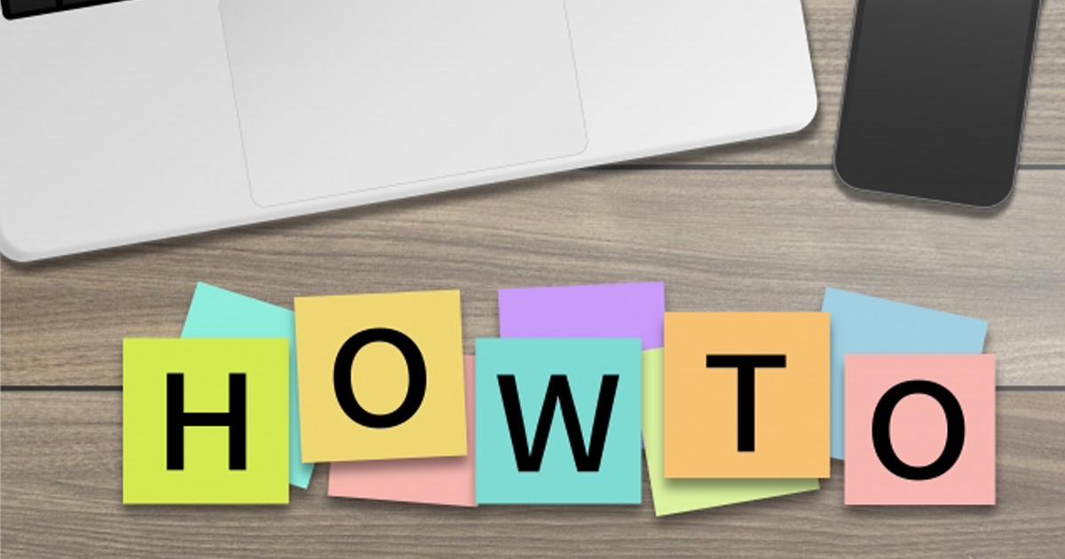 HOWTOと書かれた付箋