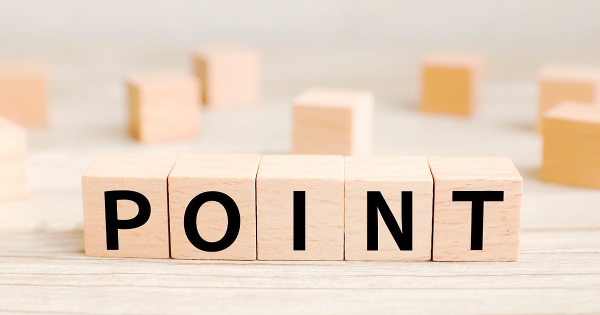 ポイントの文字