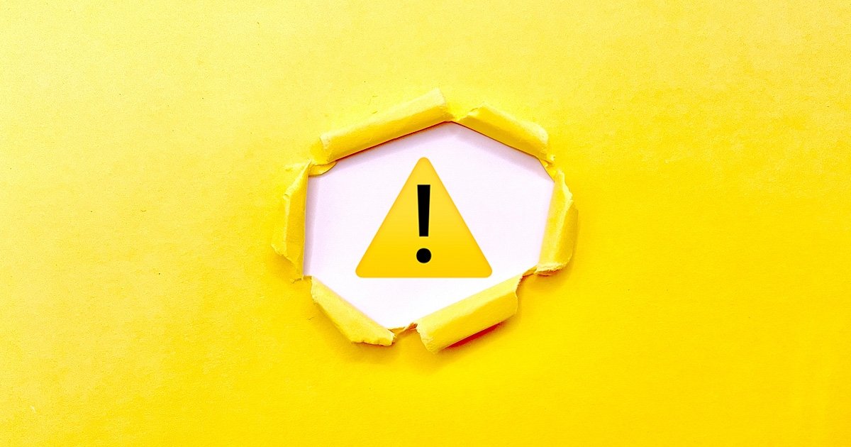 注意を促すマーク