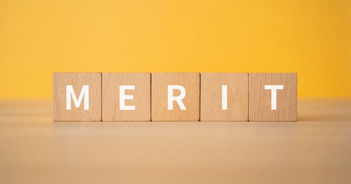 メリットの文字